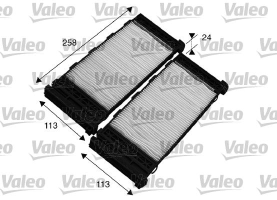 Filtr, wentylacja przestrzeni pasażerskiej VALEO 715575