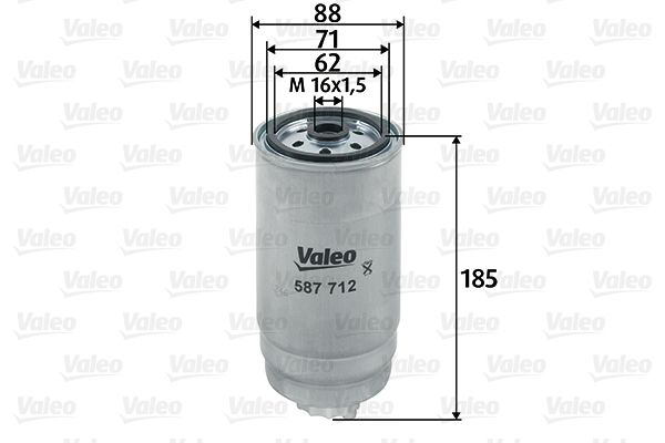 Filtr paliwa VALEO 587712