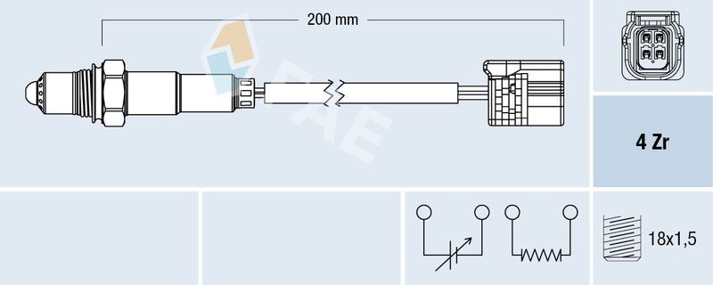 Sonda lambda FAE 77786