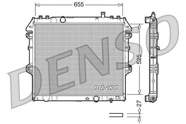 Chłodnica, układ chłodzenia silnika DENSO DRM50039