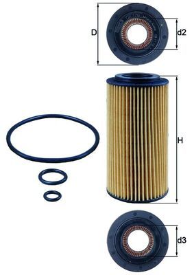Filtr oleju KNECHT OX 179D