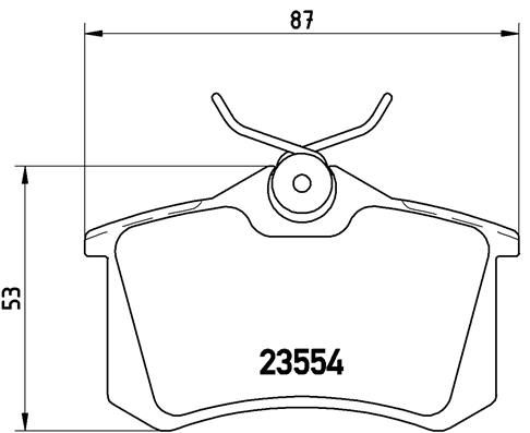Zestaw klocków hamulcowych, hamulce tarczowe BREMBO P 85 017