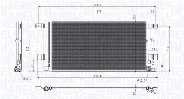 Skraplacz, klimatyzacja MAGNETI MARELLI 350203100100