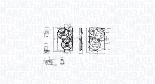 Wentylator, chłodzenie silnika MAGNETI MARELLI 069422853010