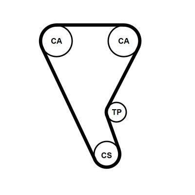 Pasek rozrządu CONTINENTAL CTAM CT1257
