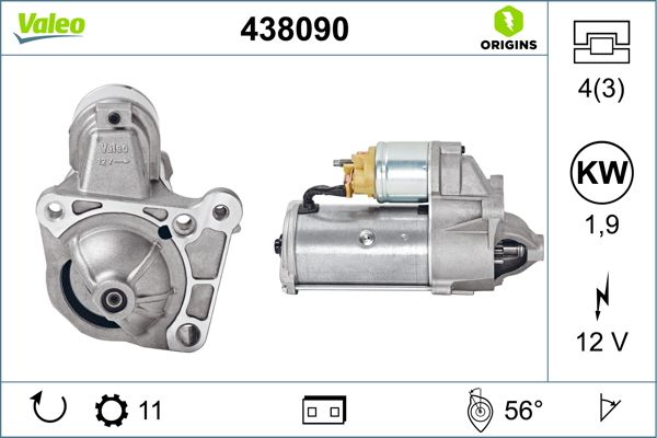 Rozrusznik VALEO 438090