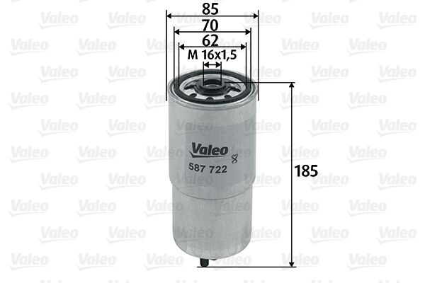 Filtr paliwa VALEO 587722