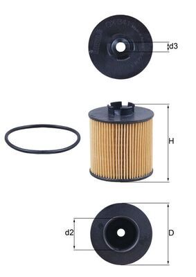 Filtr oleju KNECHT OX 341D