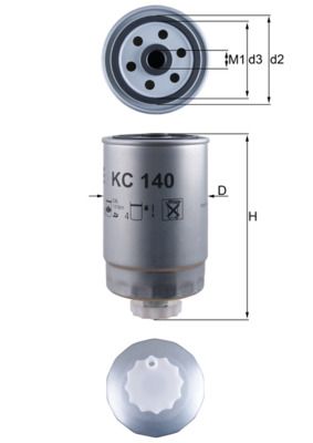 Filtr paliwa KNECHT KC 140