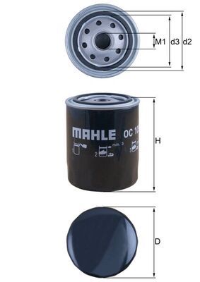 Filtr oleju MAHLE OC105