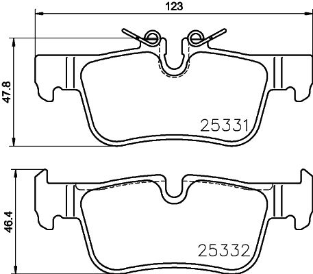Zestaw klocków hamulcowych, hamulce tarczowe BREMBO P 06 094