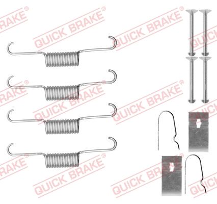 Zestaw akcesoriów, szczęki hamulcowe hamulca postojowego QUICK BRAKE 105-0884