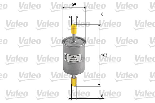 Filtr paliwa VALEO 587028