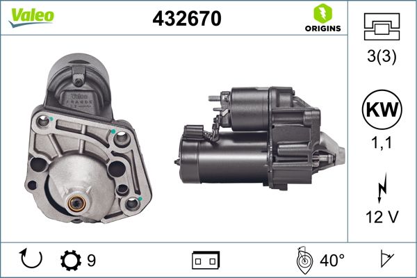 Rozrusznik VALEO 432670