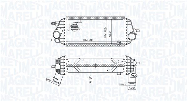 Chłodnica powietrza doładowującego MAGNETI MARELLI 351319205730