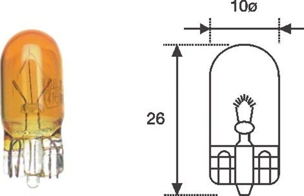 Żarówka, lampa kierunkowskazu MAGNETI MARELLI 002051800000
