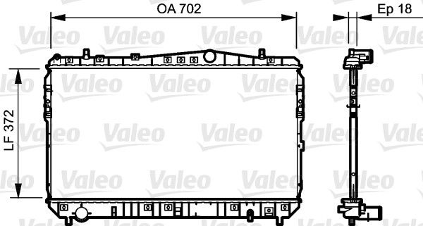 Chłodnica, układ chłodzenia silnika VALEO 735159