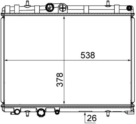 Chłodnica, układ chłodzenia silnika MAHLE cr 1863 000s