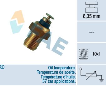 Czujnik, temperatura oleju FAE 32200