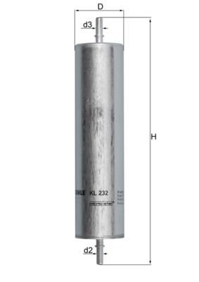 Filtr paliwa KNECHT KL 232