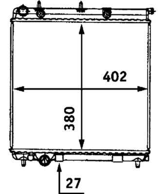 Chłodnica, układ chłodzenia silnika MAHLE CR558000S