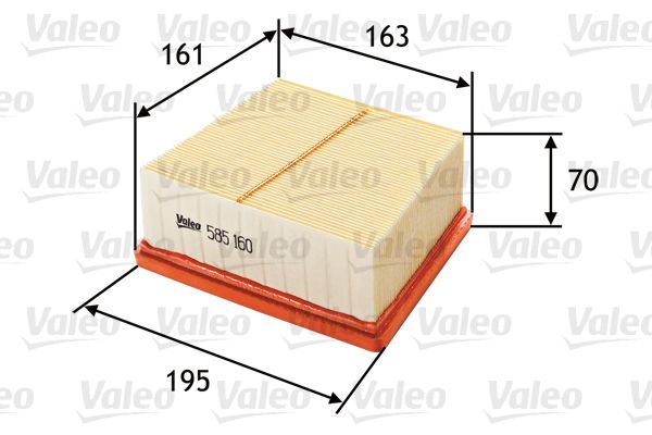 Filtr powietrza VALEO 585160