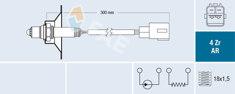 Sonda lambda FAE 75620