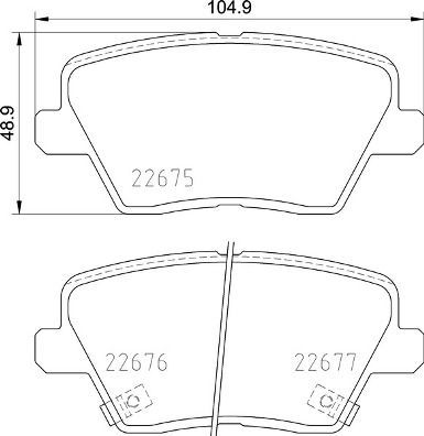 Zestaw klocków hamulcowych, hamulce tarczowe BREMBO P 30 109