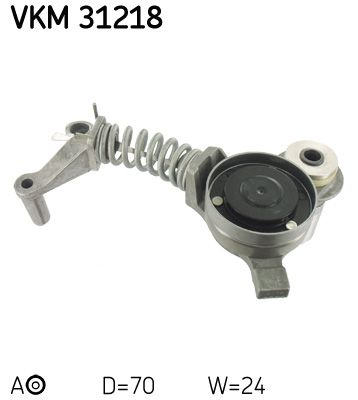 Rolka napinacza, pasek klinowy wielorowkowy SKF VKM 31218