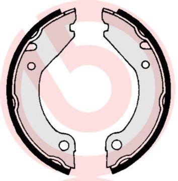 Zestaw szczęk hamulcowych, hamulec postojowy BREMBO S 86 501