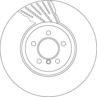 Tarcza hamulcowa TRW DF6614S