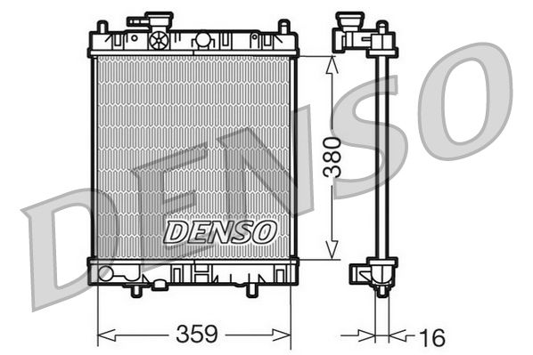 Chłodnica, układ chłodzenia silnika DENSO DRM46001