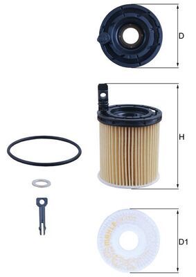 Filtr oleju MAHLE OX1121D