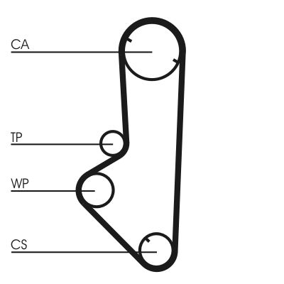 Pasek rozrządu CONTINENTAL CTAM CT707