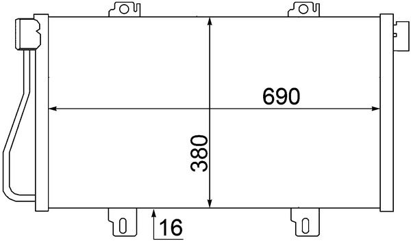 Skraplacz, klimatyzacja MAHLE AC529000S