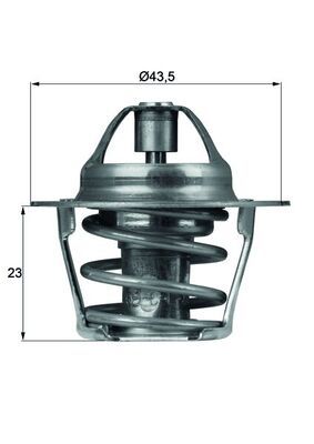 Termostat, płyn chłodzący MAHLE TX 61 83
