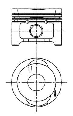 Tłok KOLBENSCHMIDT 92228620