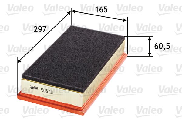 Filtr powietrza VALEO 585111