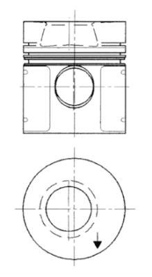 Tłok KOLBENSCHMIDT 91551610