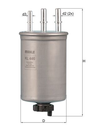 Filtr paliwa MAHLE KL446