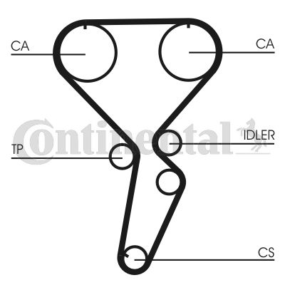 Pasek rozrządu CONTINENTAL CTAM ct1116