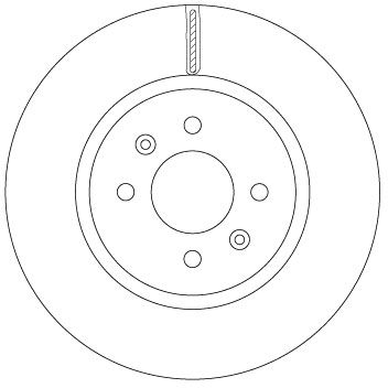 Tarcza hamulcowa TRW DF6842