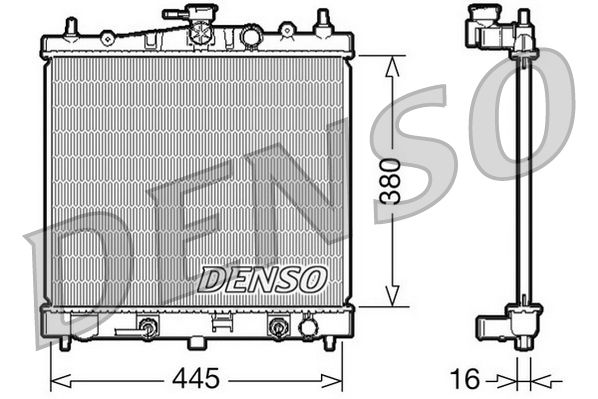 Chłodnica, układ chłodzenia silnika DENSO DRM46021