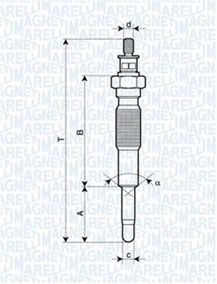 Świeca żarowa MAGNETI MARELLI 062900063304