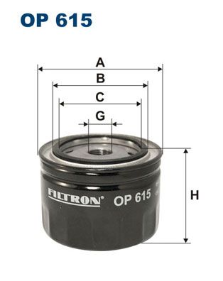 Filtr oleju FILTRON op 615