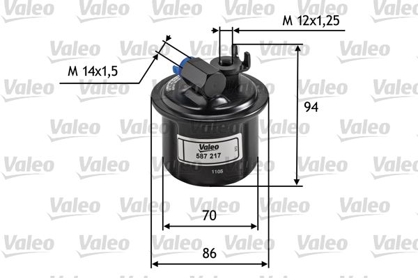 Filtr paliwa VALEO 587217