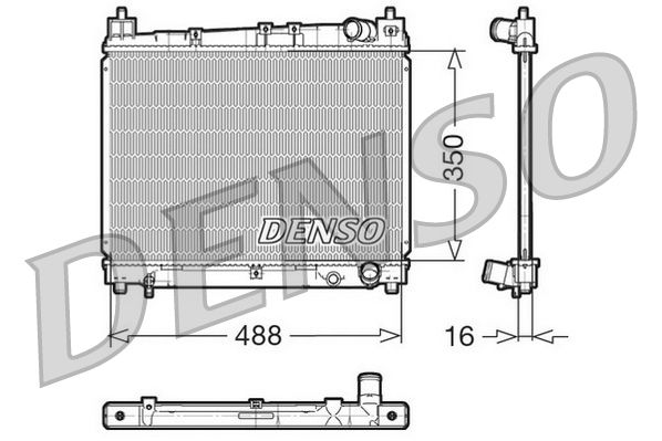 Chłodnica, układ chłodzenia silnika DENSO DRM50006