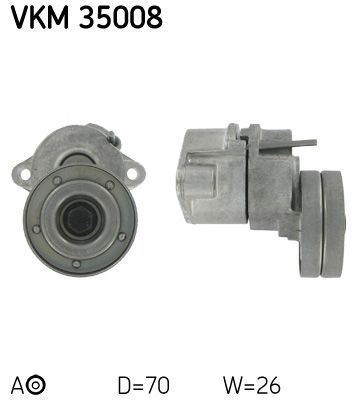 Rolka napinacza, pasek klinowy wielorowkowy SKF VKM 35008