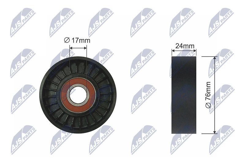 Rolka napinacza, pasek klinowy wielorowkowy NTY RNK-LR-010