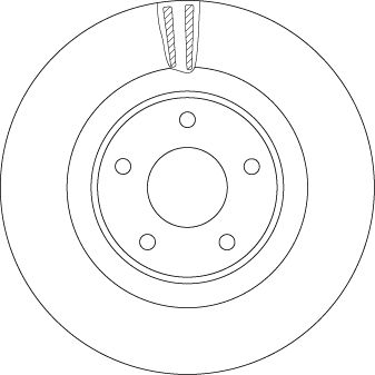 Tarcza hamulcowa TRW DF6496S